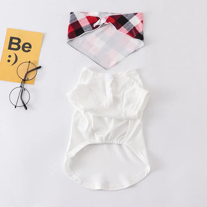 Christmas Family Matching Pajamas Set with Dog Clothes and Scarf