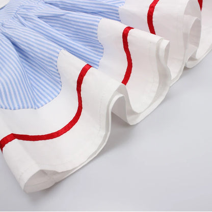 New Summer Embroidery Cherry Dress