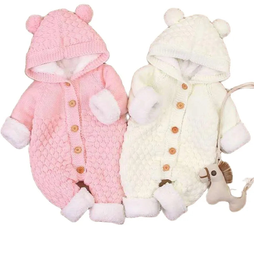 Baby Hooded Winter Romper