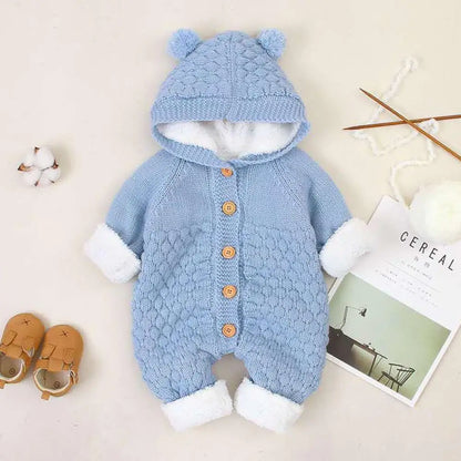 Baby Hooded Winter Romper