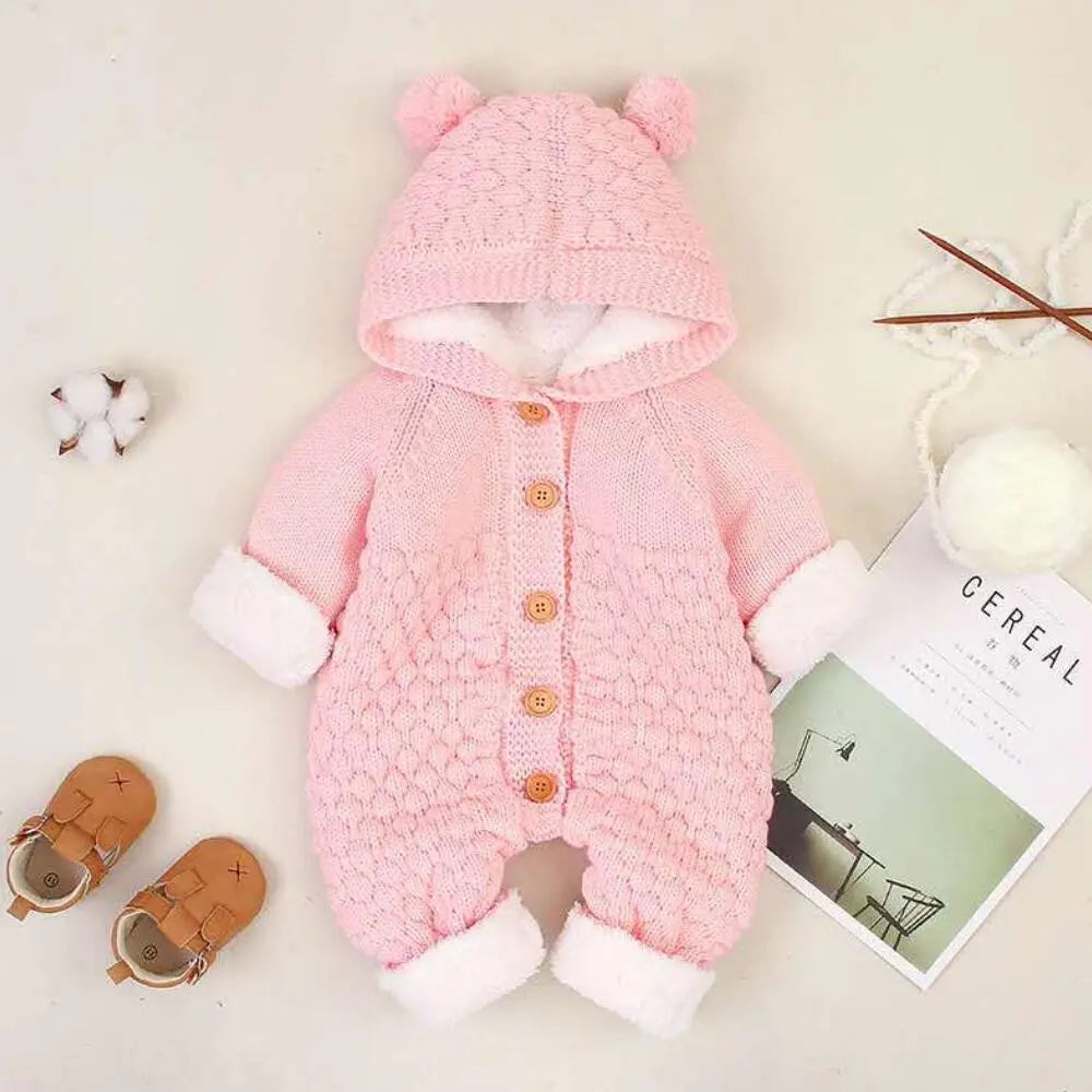 Baby Hooded Winter Romper