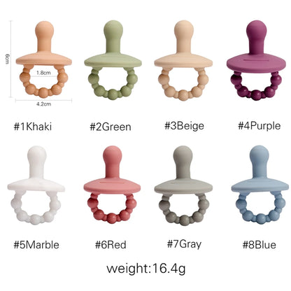 Baby Silicone Pacifier Soft Teether Toy for Newborn Infant Chewing Supplies Nipple Dummy Food Grade Silicone Nursing Accessories