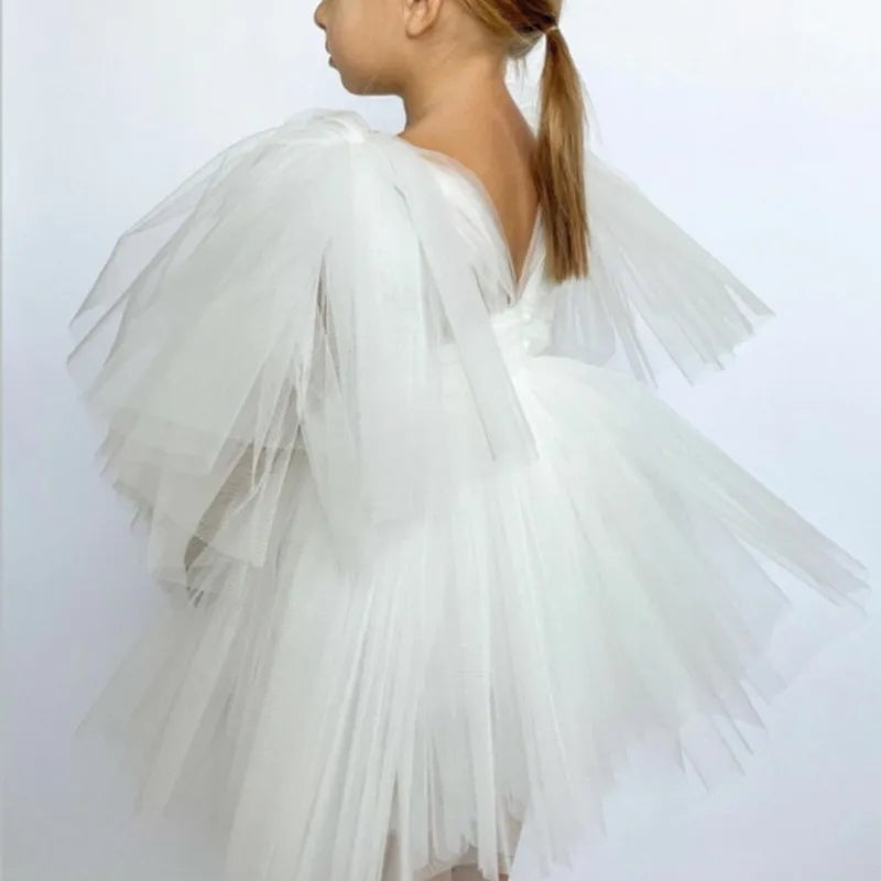 Flower Girl Satin Party Princess Dress