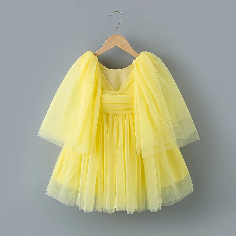 Flower Girl Satin Party Princess Dress