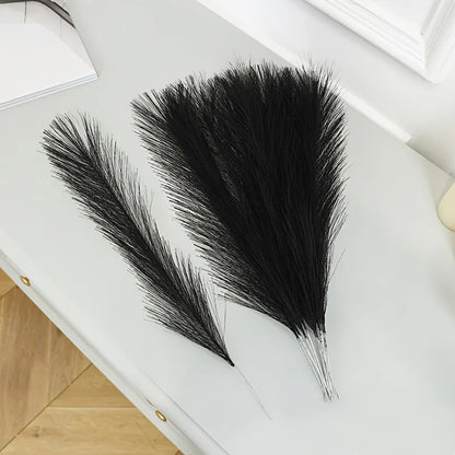 Faux Fluffy Pampas Grass Decor Boho Reed Plant for DIY Floral Wedding Bouquet Home Party Navidad Decoration Artificial Flowers