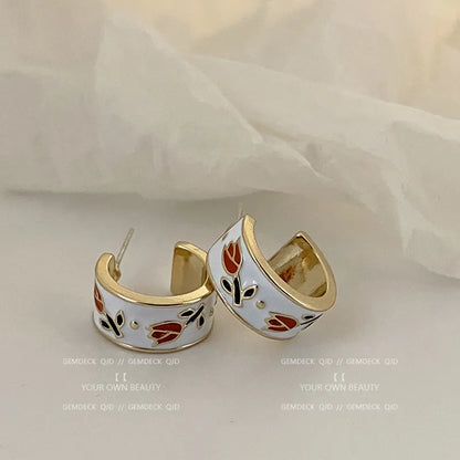 New Fashion  Vintage Tulips Earrings  New Style Earrings For Women