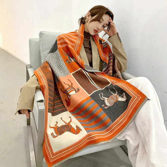 Winter Cashmere Scarf Women