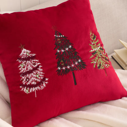 Miater Christmas Throw Pillow Covers 18x18 Inch Set of 2