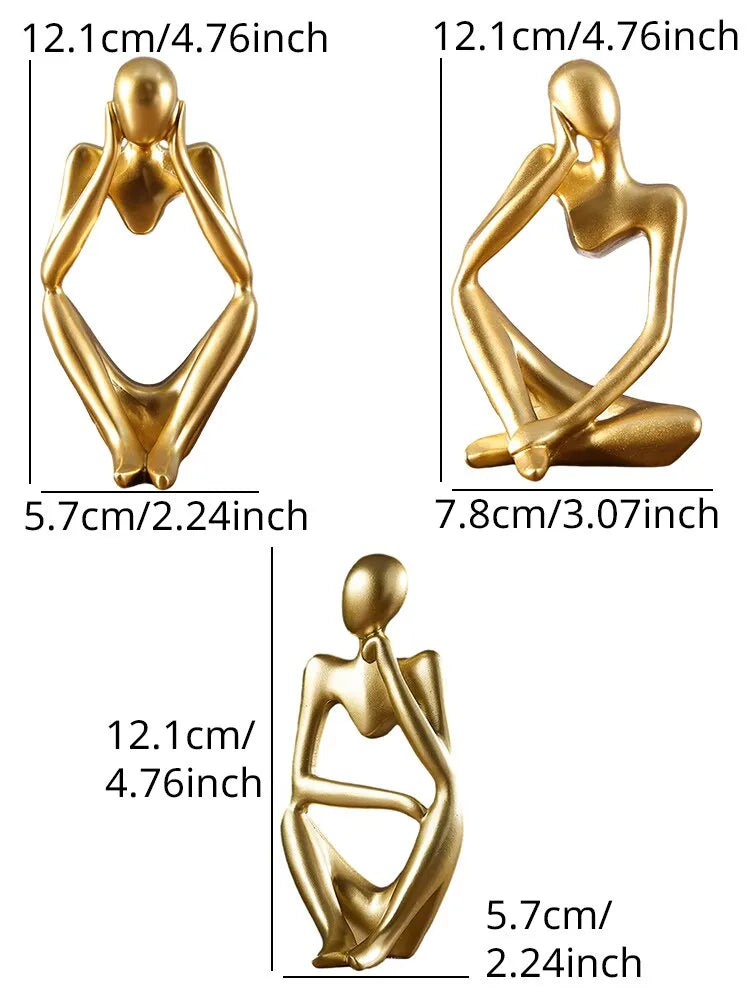 1pcs Nordic Light Luxury Style Abstract Figure Home Decoration