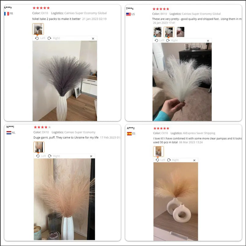 10Pcs Artificial Pampas Grass Bouquet For Home Wedding Decoration Party Room Decor Bedroom DIY Flower Wall Vase Fake Plant Reed