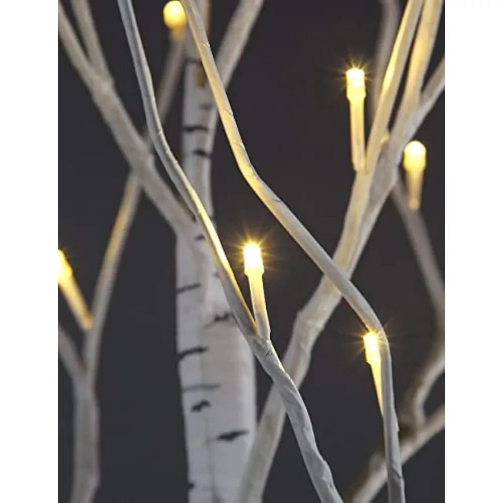 Birch Tree,Warm White, for Home,Pack of 3, Festival, Party, and Christmas Decoration, Indoor and Outdoor Use