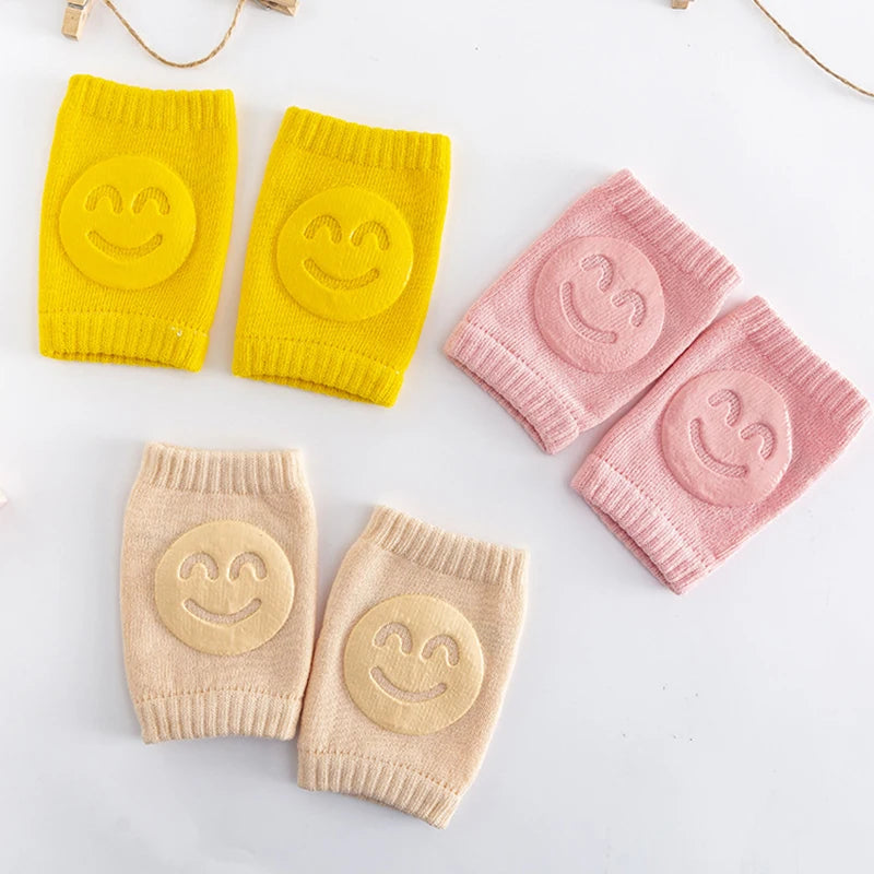 Baby Accessories Knee Pads Leg Warmer Gaiter Safety Smile Girl Boy Kids Crawling Elbow Kneepad Slips Toddlers Protector Infant