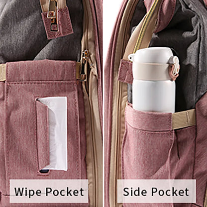 Folding Mommy Bag Large Capacity Mother Backpack Diaper Stroller Bags For Babies Kid Baby Diaper Bag Organizer Outing Handbag