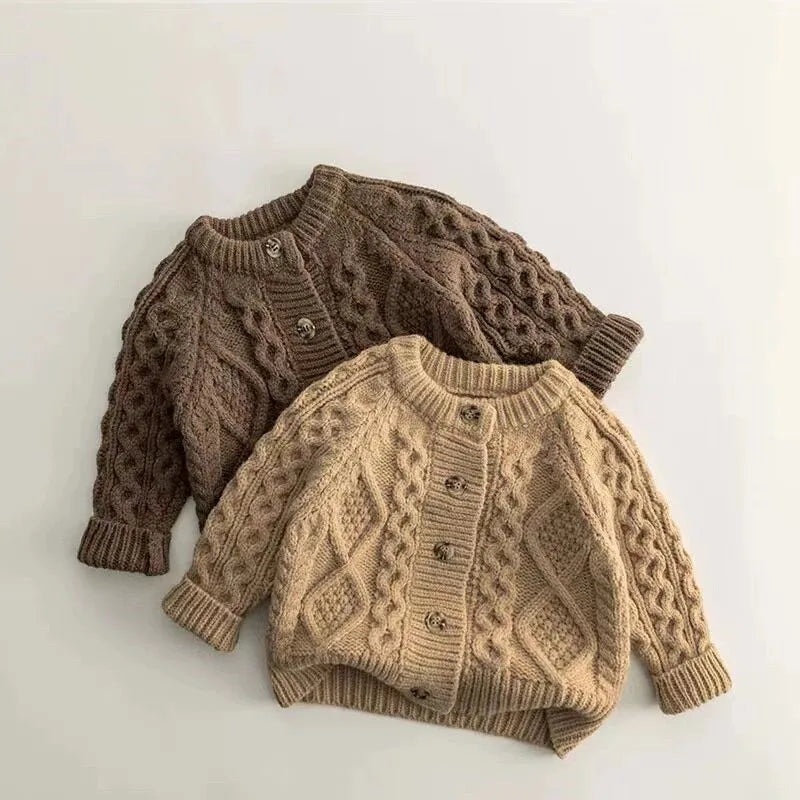 Infant and Toddler Girl and Boy Knit Cardigan