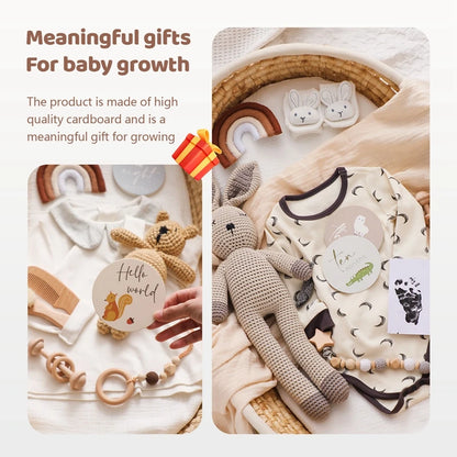 Baby Milestone Number Monthly Memorial Cards Props For The Newborn Photo Shoot Baby Photo Accessories Anniversary Of Growing UP