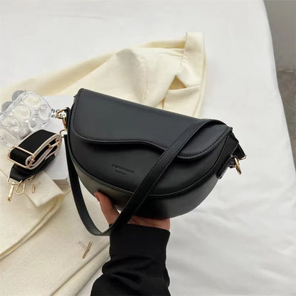 Small Leather Saddle Armpit Bags for Women