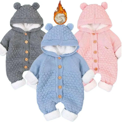 Baby Hooded Winter Romper