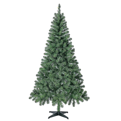 6.5-Ft Pre-Lit Madison Pine Artificial Christmas Tree Holiday Decor with Lights Stand