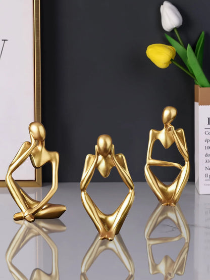 1pcs Nordic Light Luxury Style Abstract Figure Home Decoration