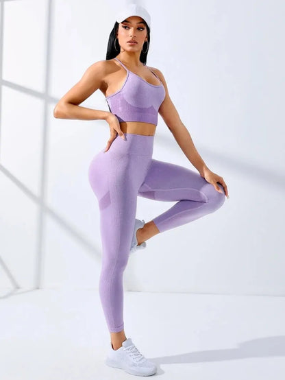 Women Yoga Set 2/Pcs Seamless Workout Outfit