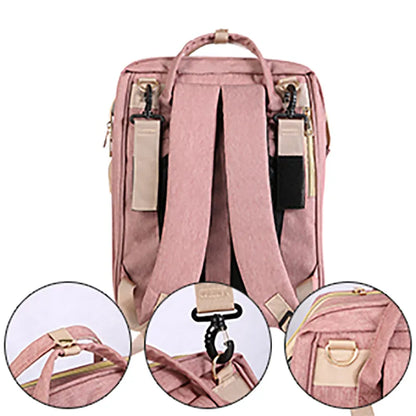 Folding Mommy Bag Large Capacity Mother Backpack Diaper Stroller Bags For Babies Kid Baby Diaper Bag Organizer Outing Handbag