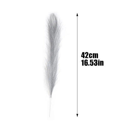 10Pcs Artificial Pampas Grass Bouquet For Home Wedding Decoration Party Room Decor Bedroom DIY Flower Wall Vase Fake Plant Reed