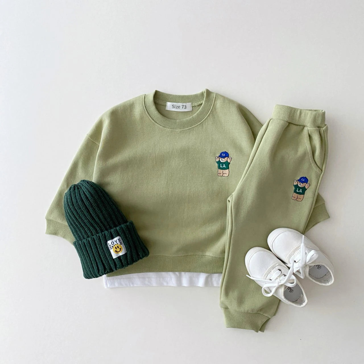 Korea Toddler Baby Sweatshirt+Jogger Pants