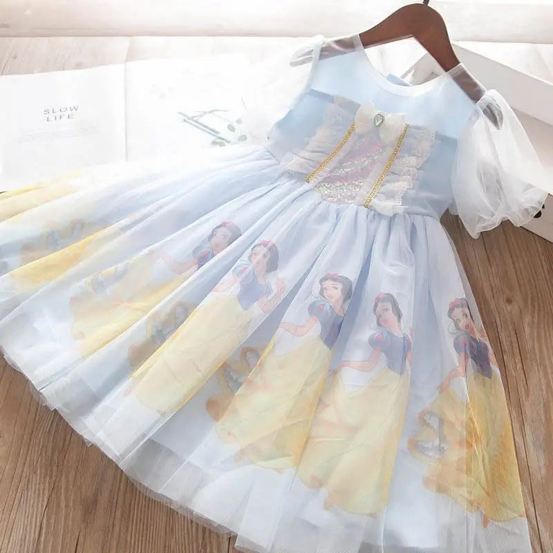 2023 Princess Birthday Snow White Dress