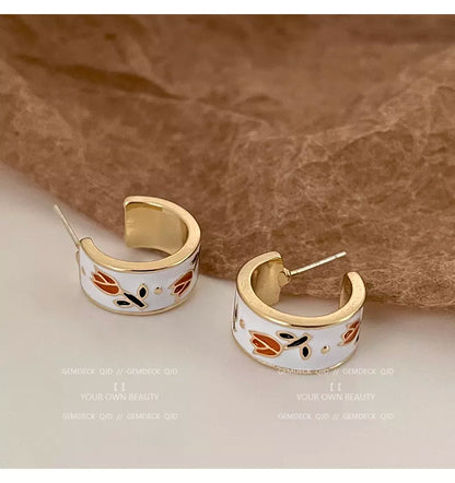 New Fashion  Vintage Tulips Earrings  New Style Earrings For Women