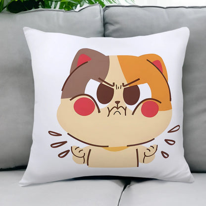 Christmas Merry Cat And Dog Throw Pillow Cover Peach Skin Plush Throw Pillow Cover Sofa Camping Bedroom Fashion Single Pillow