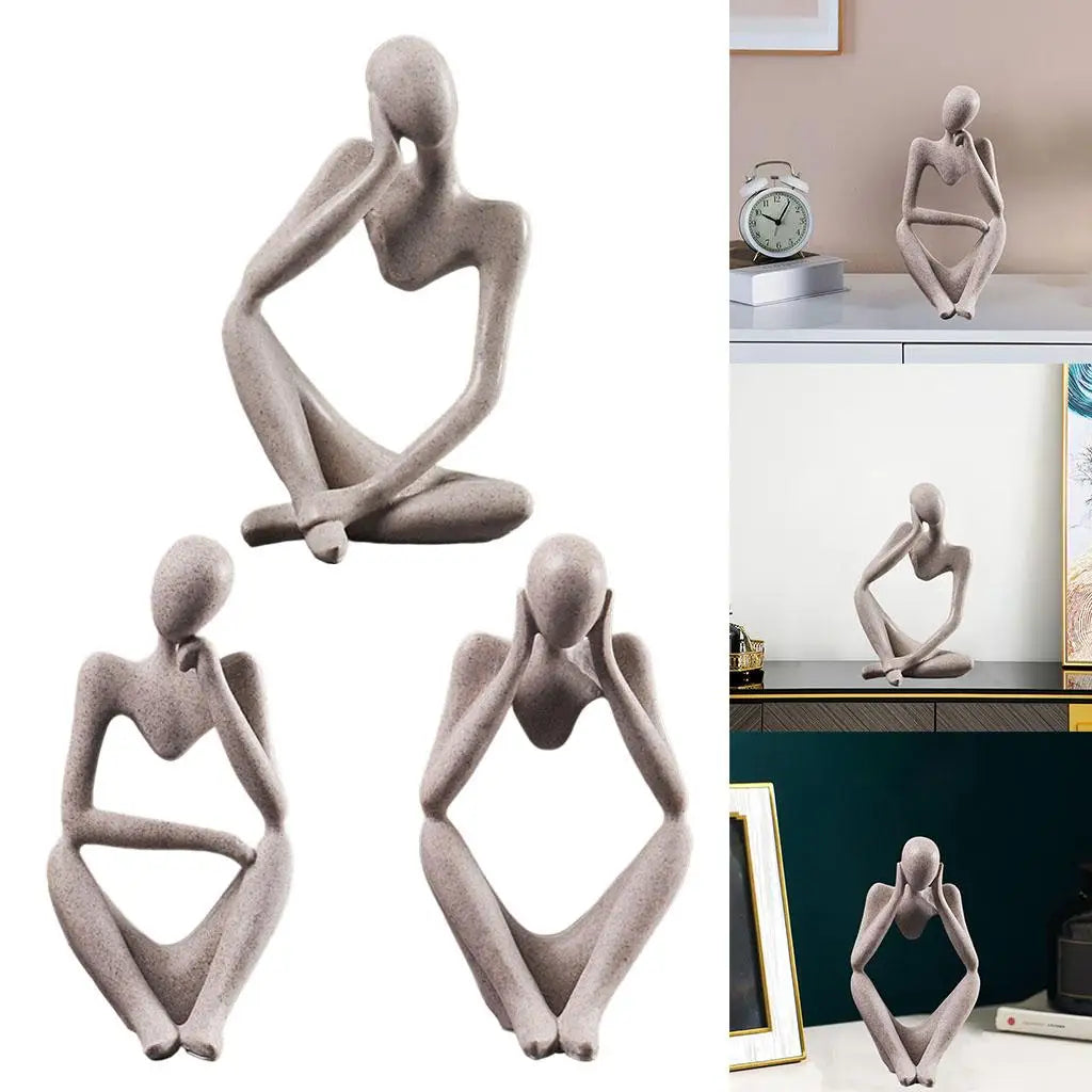 Nordic Abstract Thinker Statue Resin Figurine