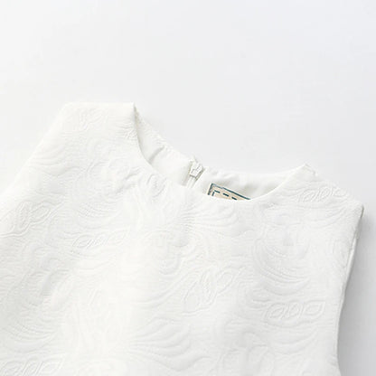 Summer Girls Dress Graffiti Print