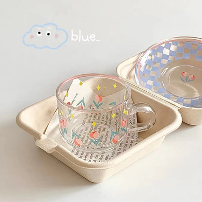 Hand-Painted Plant Flower Coffee Mug