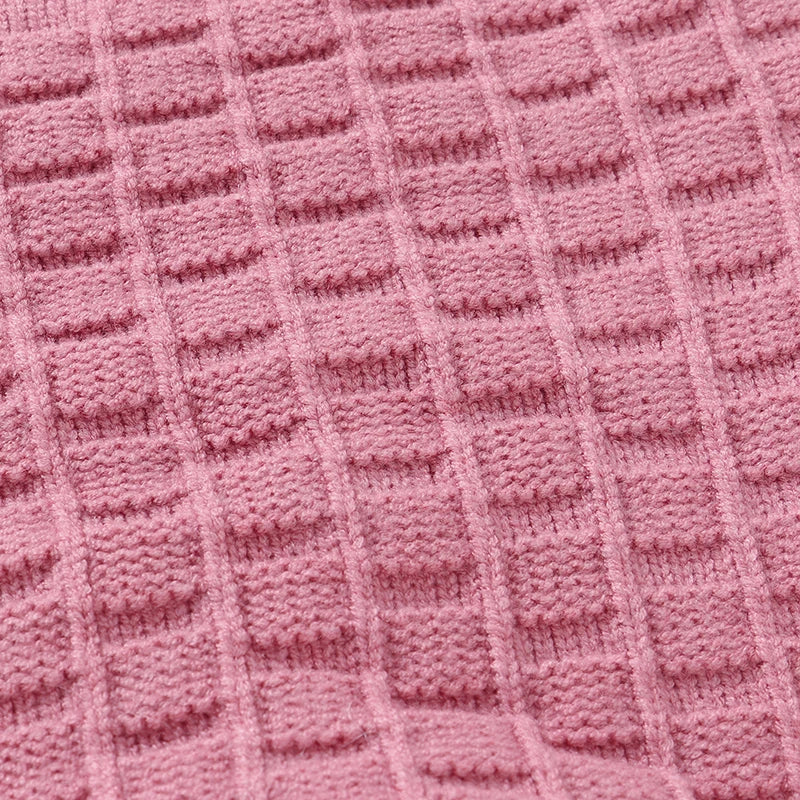 Infant and Toddler Baby Girl Knitted Romper and Hat Set