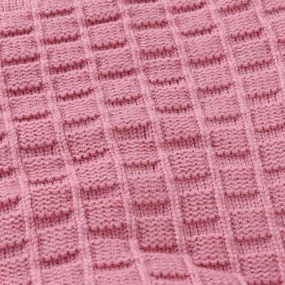 Infant and Toddler Baby Girl Knitted Romper and Hat Set