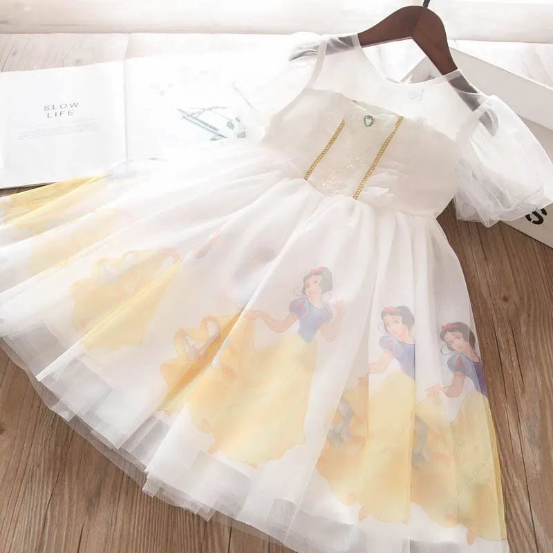 2023 Princess Birthday Snow White Dress