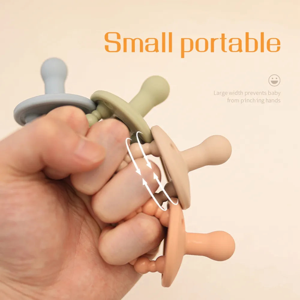 Baby Silicone Pacifier Soft Teether Toy for Newborn Infant Chewing Supplies Nipple Dummy Food Grade Silicone Nursing Accessories