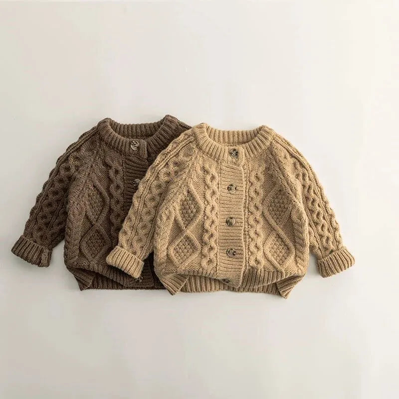 Infant and Toddler Girl and Boy Knit Cardigan